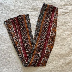 Boho flare festival pants